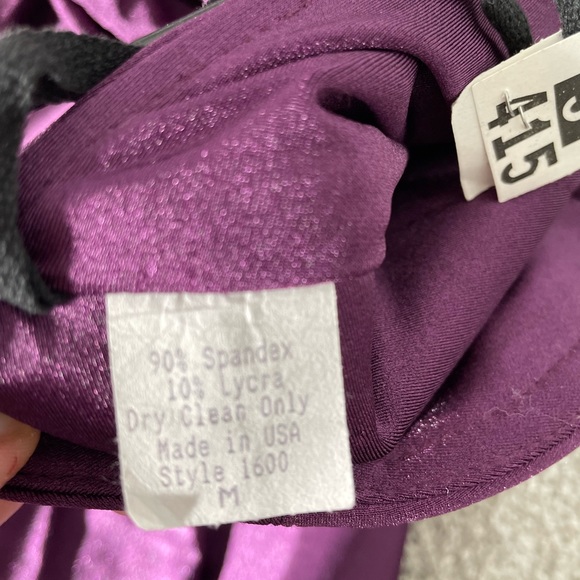 Atria gown. Color Eggplant. Size Medium - Picture 6 of 9